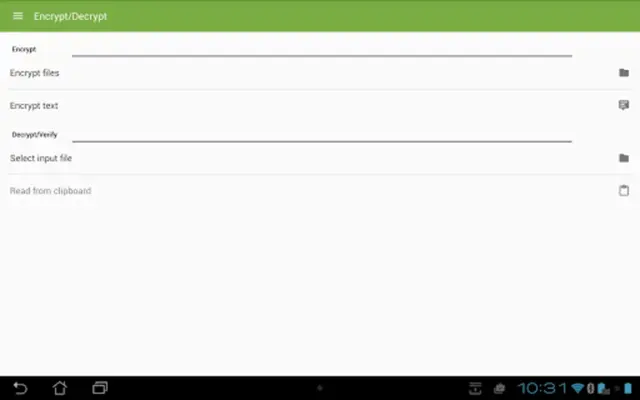 SecuredPGPWeMessages android App screenshot 0