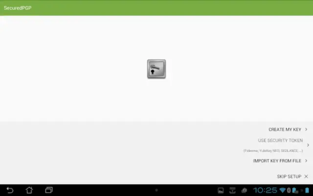 SecuredPGPWeMessages android App screenshot 1